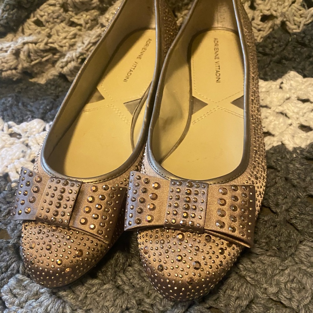 Adrienne Vittadini Beaded Flats